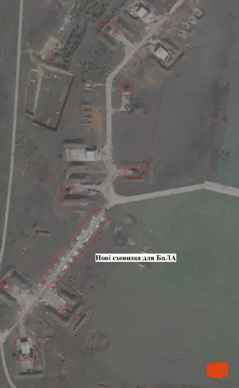 Satellite image from the Victory Drones post of 27 October 2026