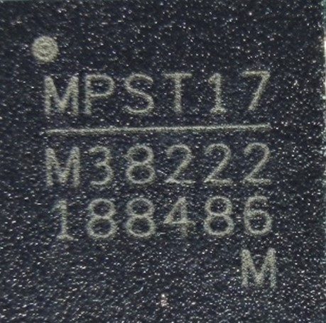 Synchronous step-down converter, marked MPST17 M38222 188486 M