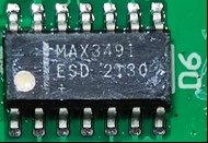 Integrated microcircuit, marked MAX3491 ESD 2130
