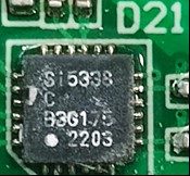 Programmable logistic scheme, marked Si5338 C B3G175 2203