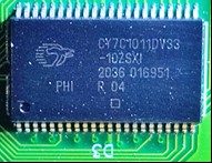 RAM, marked CY7C1011DV33-10ZSXI 2036 016951 PHI R 05