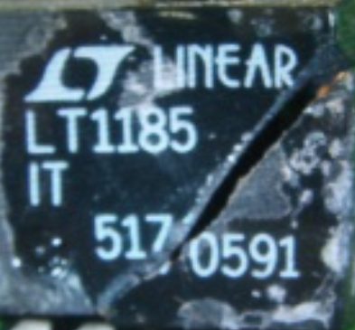 LINEAR voltage regulator, marked LT1185 IT 5170591