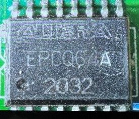 Configuration Device, marked EPCQ64A 2032