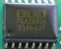 High speed instrument amplifier with programmable gain, marked PGA206UA 35ALJJT