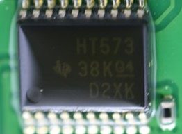 D-type latches for load management, marked HT573 38KG4 D2XK