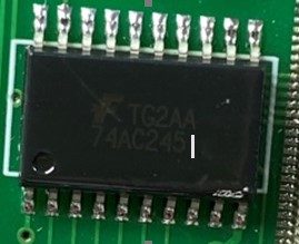 Transceiver, marked TG2AA 74AC245