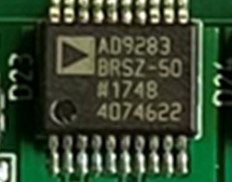 0 MSPS 100 MSPS 3V A/D converter, marked AD9283 BRSZ-50 #1748 4074622