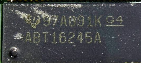 16-bit bus transceiver, marked 97A091K G4 ABT16245A