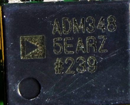 RS-485/RS-422 transceiver, marked ADM348 5EARZ #239