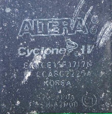 Field-programmable gate array (FPGA), marked Cyclone IV EP4CE15F1717N CCABG2225A KOREA S228AFDA 9S1GA2N0D