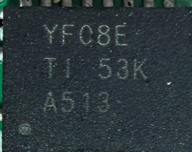 Voltage regulator, marked YFC8E TI 53K A513