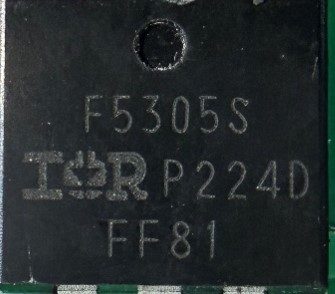 MOSFET, marked F5305S P224D FF81