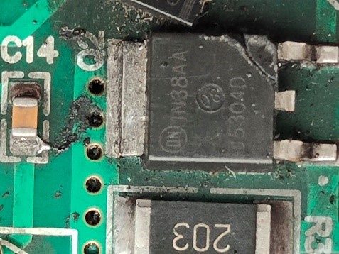 Germanium diode, marked 1N38AA J5304D