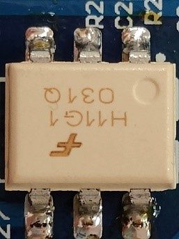 6-pin DIP optoisolator Darlington output (built-in resistors), marked H11G1 O31Q