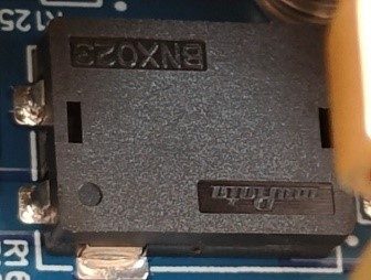 Ultra-high-efficiency noise filter of the SMD type, marked BNX023