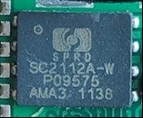 Synchronous step-down regulator, marked SPRD SC2112A-W P09575 AMA3 1138