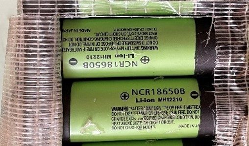 Battery, marked NCR18650B