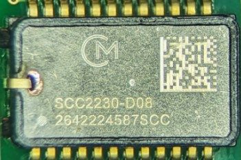 Gyroscopic sensor, marked SCC2230-D08 2642224587SCC