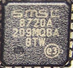 Ethernet controller, marked SMSC 8720A 209MQBA 8TW