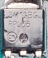 Positive VoltageRegulator, marked 8M12BG RPL05