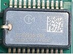 Combined gyroscope and 3-axis accelerometer with digital SPI interface, marked SCC2230-D08