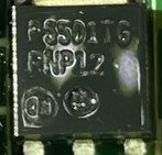 Transistor, marked P5501TG PNP12