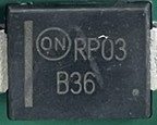 Rectifier, marked RP03 B36
