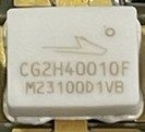 High electron mobility transistor (HEMT), marked CG2H40010F M32100D1VB