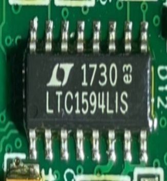 ADC microcircuit, marked 1730 (e3) LTC1594LIS