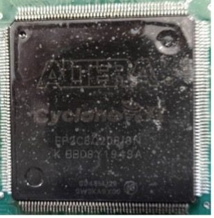 Field-programmable gate array (FPGA), marked Cyclone II EP2C8Q208I8N K BBDY1949A