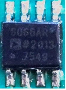 Operational amplifier, marked 8066AR #2013 7549
