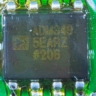 RS-485/RS-422 Transceiver, marked ADM349 5EARZ #206