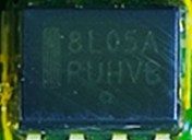 Voltage regulator, marked 8L05A PUHVB