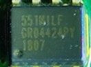 Clock buffer, marked ICS551 551MILF GRO4424PY 1807