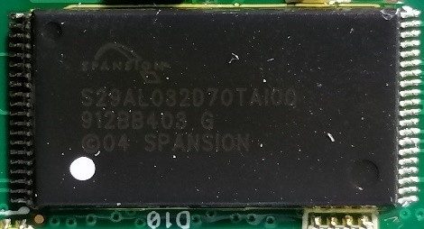 Memory chip, marked S29AL032D70TAI00 912BB403 G